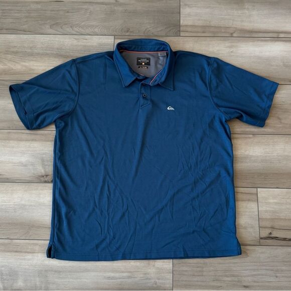 Quiksilver Other - Quiksilver Waterman Collection Men's Blue Polo Shirt XL
